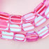 Nébuleuse rose | Argent sterling .925 | Bracelet galets de verre galaxie